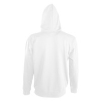 Толстовка мужская на молнии Soul Men 290 с контрастным капюшоном, белая