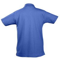 Рубашка поло детская Summer II Kids, ярко-синяя, на рост 106-116 см