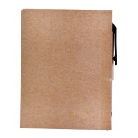 Мини-блокнот Eco Light с ручкой с черными элементами