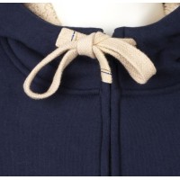 Толстовка унисекс на молнии Sherpa 280, темно-синяя, XL