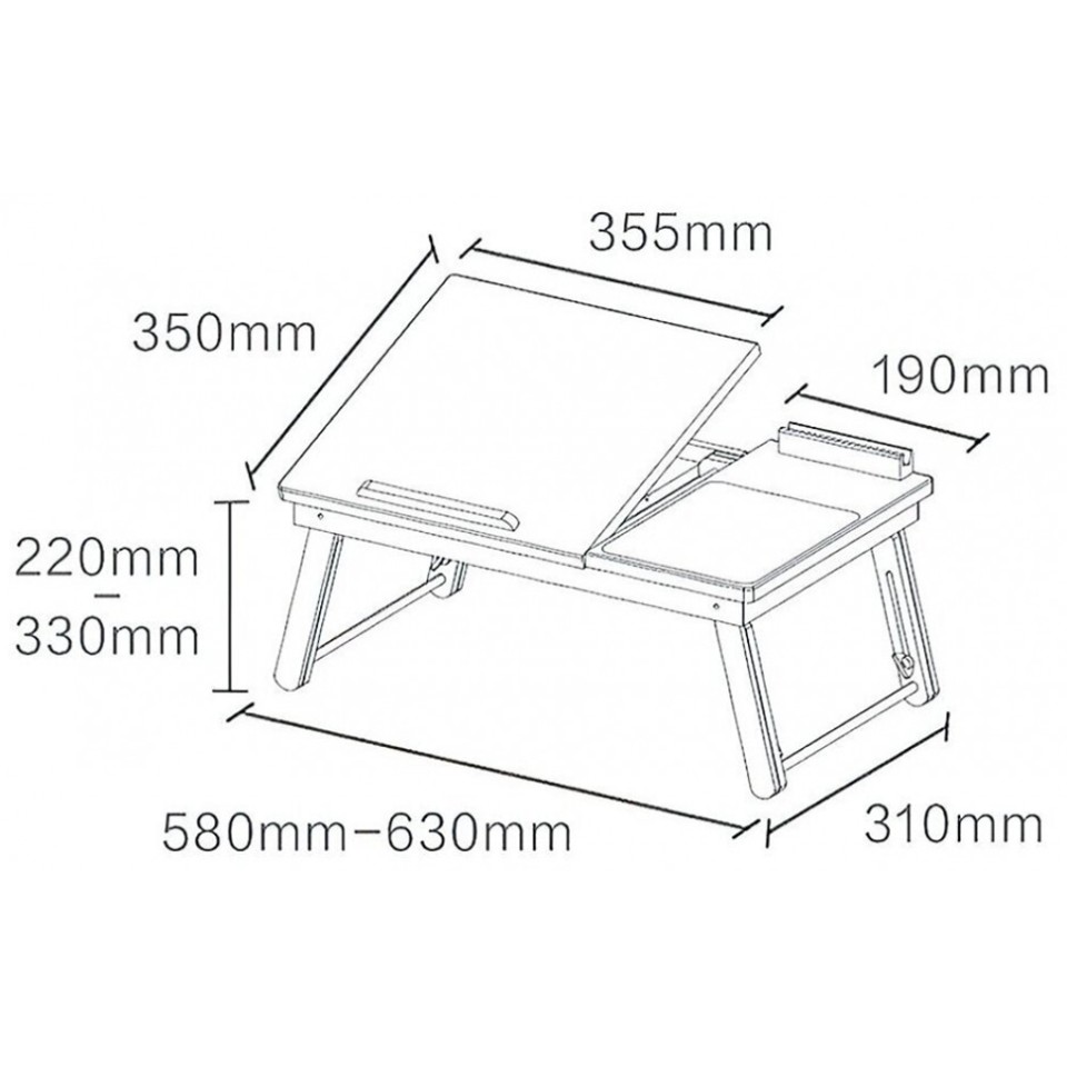 Складной стол-подставка Xiaomi IZW Orange House Multifunctional Folding Computer Desk (CSMJ8742)