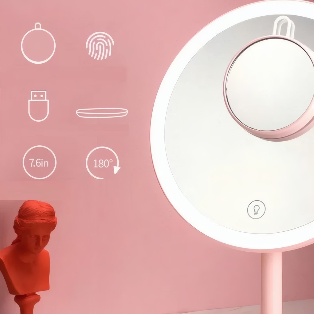 Косметическое зеркало Xiaomi Jordan Judy Round Tray Makeup Mirror NV535