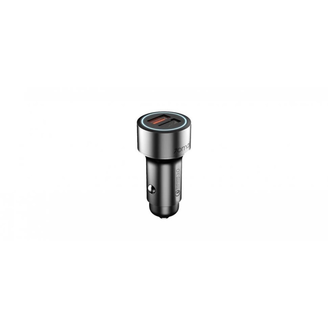 Автомобильное зарядное устройство Xiaomi 70mai Car Charger QC 3.0 Silver (CC02)