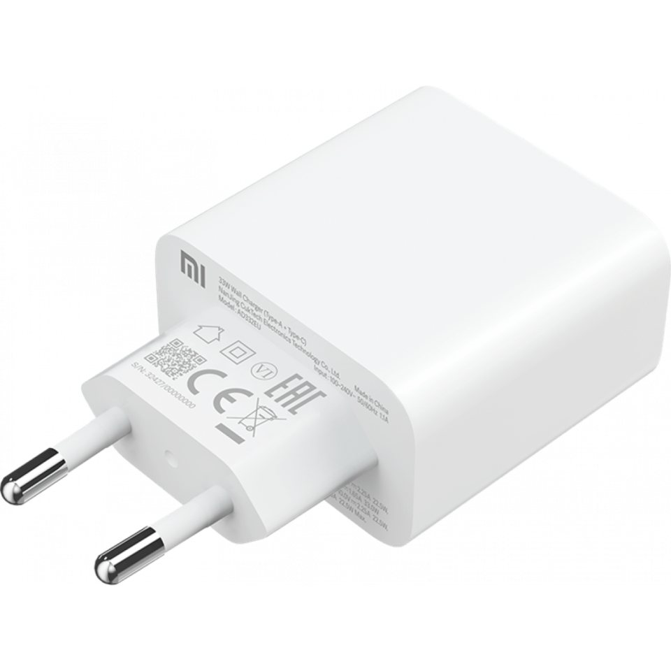 Зарядное устройство Xiaomi Mi 33W Wall Charger (Type-A+Type-C) (BHR4996GL/AD332EU)