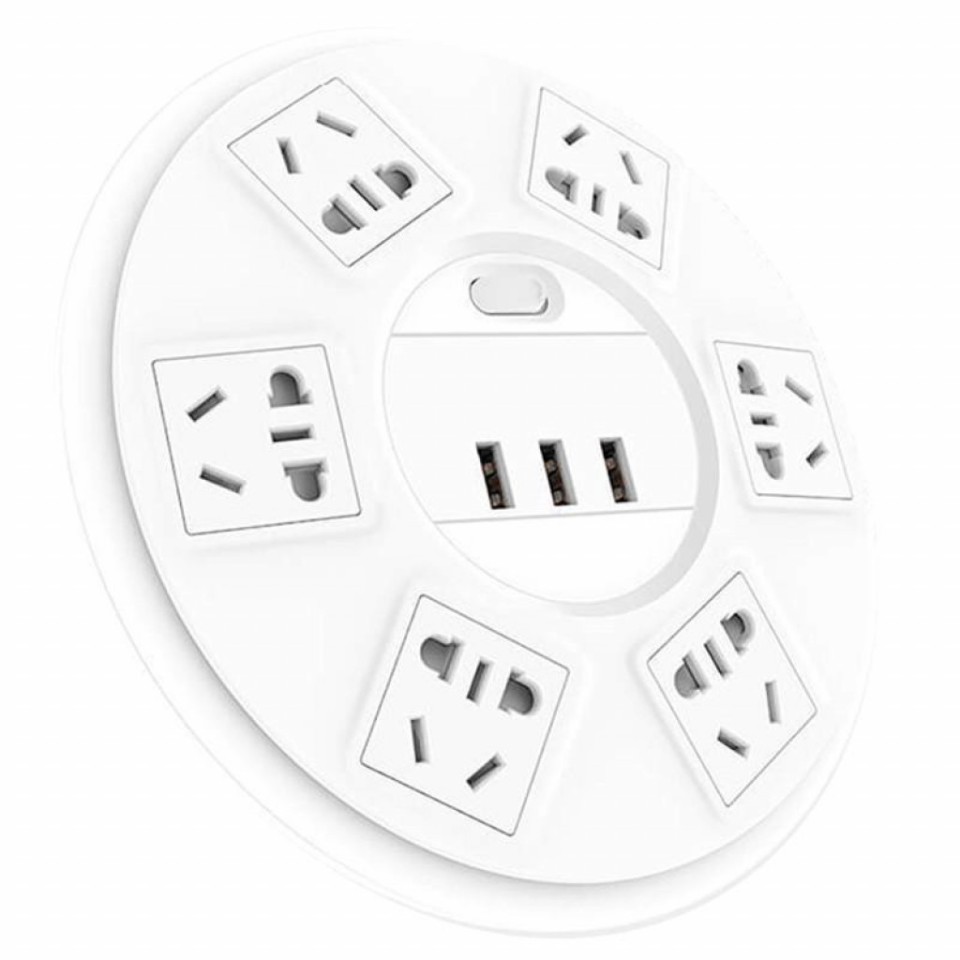 Удлинитель Xiaomi Top Tech Patch Panel SR21Y (6 розеток + 3 USB-порта)