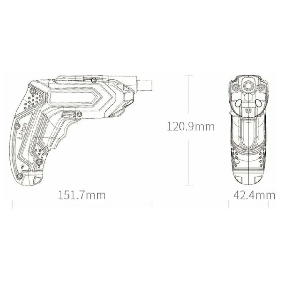 Аккумуляторная отвертка Xiaomi Tonfon 3.6V 1500mAh (3013227)