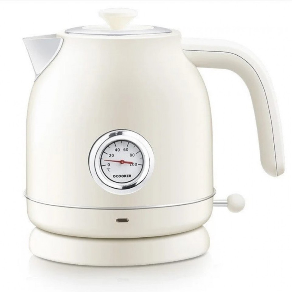 Электрический чайник Xiaomi Qcooker Retro Electric Kettle с датчиком температуры (CS-SH01/QS-1701)