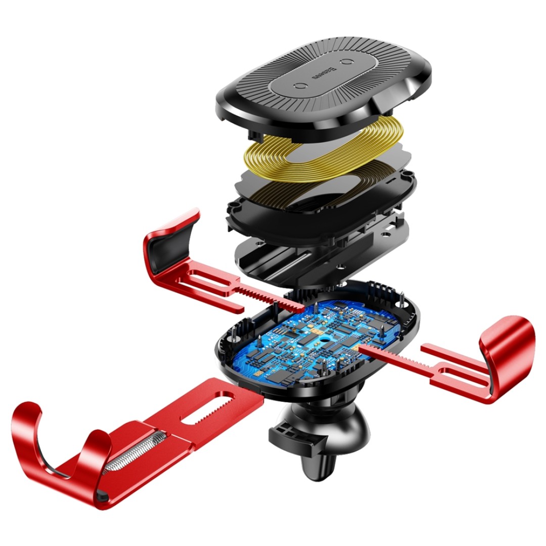 Автомобильный держатель с беспроводной зарядкой Baseus Osculum Type Wireless Charger Gravity Car Mount (WXYL-A01)