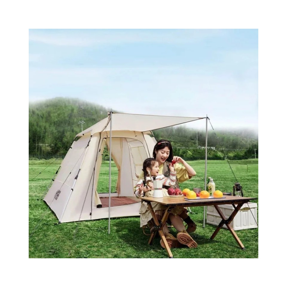 Быстросборная автоматическая палатка Xiaomi 8H Outdoor Сamping Quick Open Automatic Tent Beige (HAT)