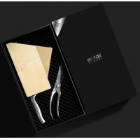 Набор стальных ножей Xiaomi Huo Hou 6-Piece Stainless Steel Kitchen Knife Set (4 ножа + ножницы + подставка) (HU0014)