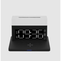 Беспроводное зарядное устройство с будильником 4 в 1 Qwerty Wireless Charger With Alarm Clock 4 in 1