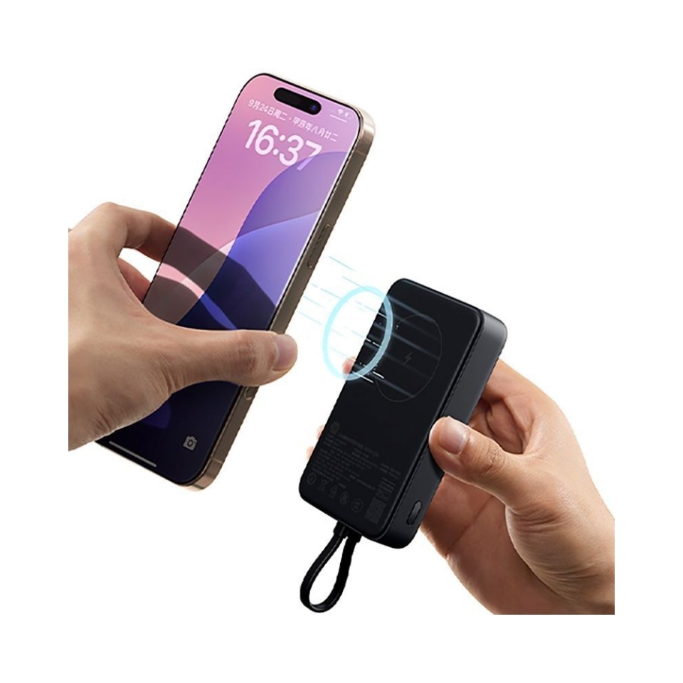 Беспроводной внешний аккумулятор Xiaomi Mi Magnetic Power Bank With Cable USB-C 10000mAh 33W (WPB1007MI)