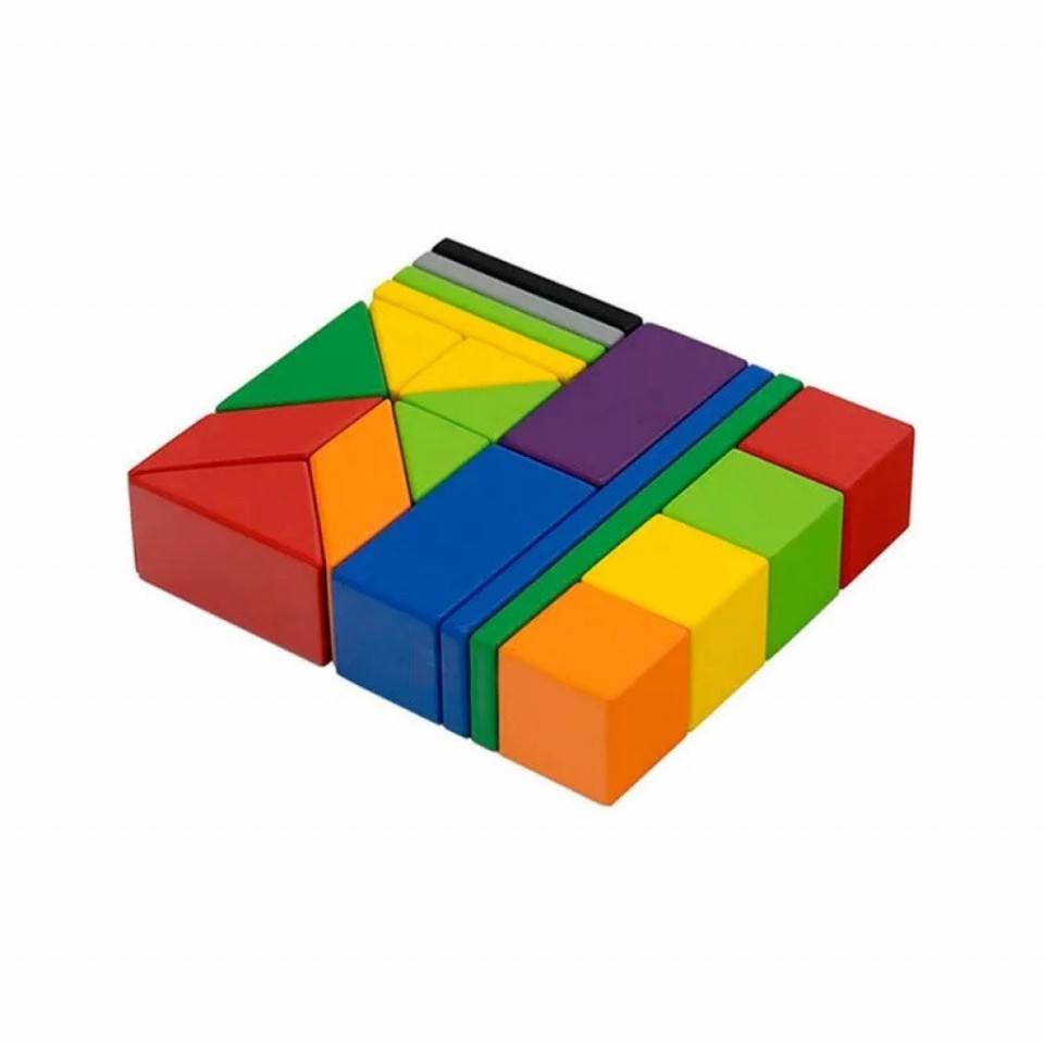 Магнитный деревянный конструктор Xiaomi Mitu Child Magnetic Building Blocks Multicolor (MTJM01MT)