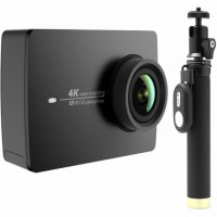 Экшн-камера+монопод с пультом Xiaomi Yi 4k Action Camera