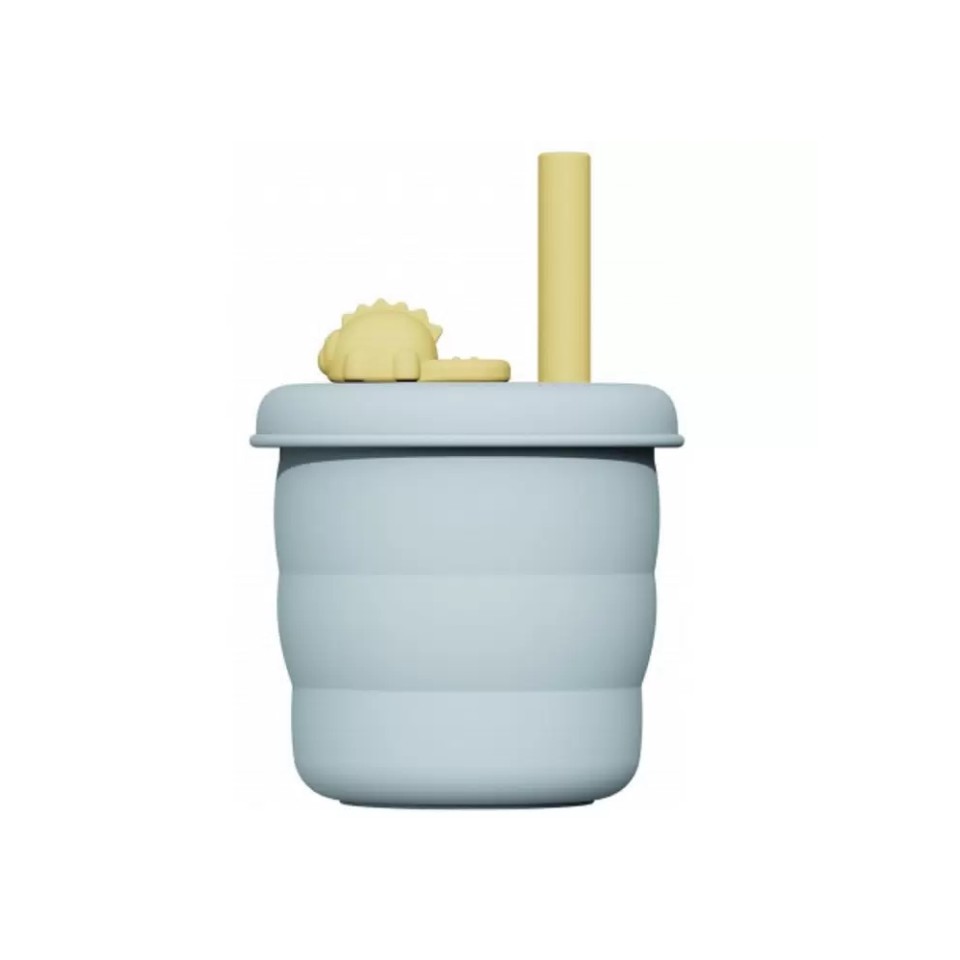 Силиконовый стакан Xiaomi Jordan Judy Silicone Сup Dinosaur 480 ml Violet (KT055)