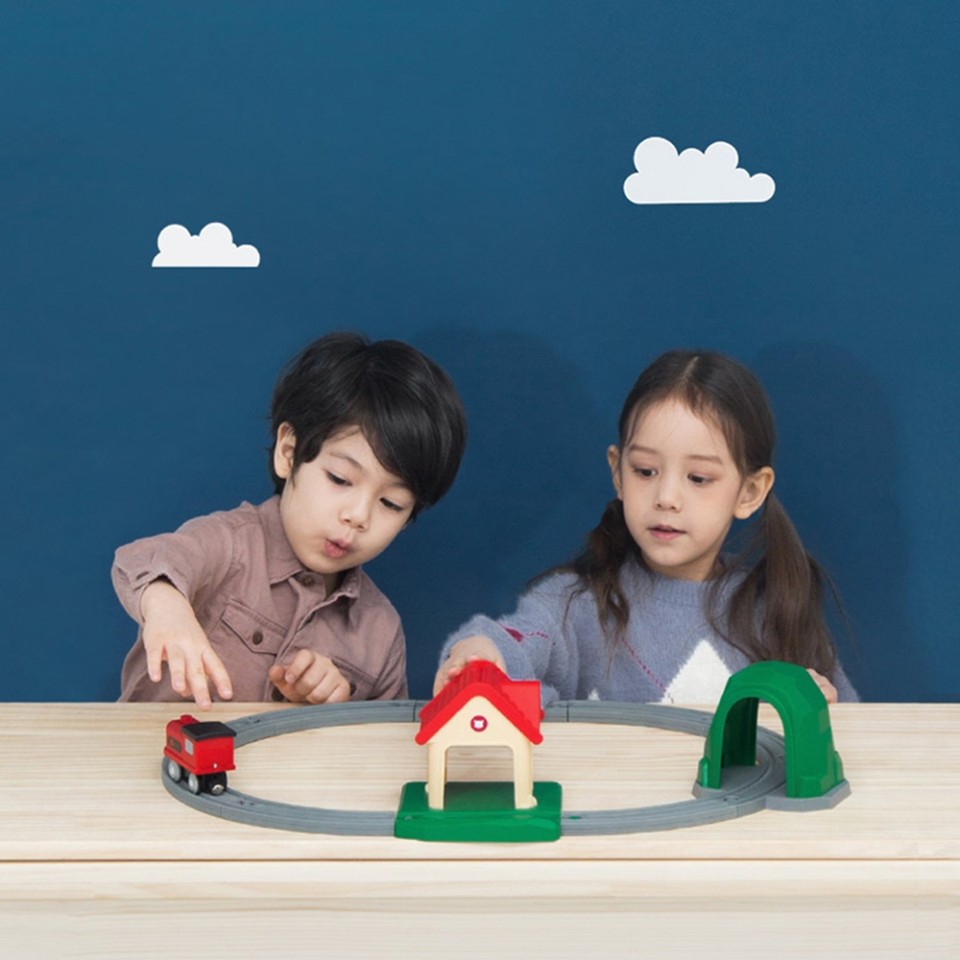 Пластиковый конструктор железная дорога Xiaomi Mitu Track Building Block Sound and (MTWJ03MT)