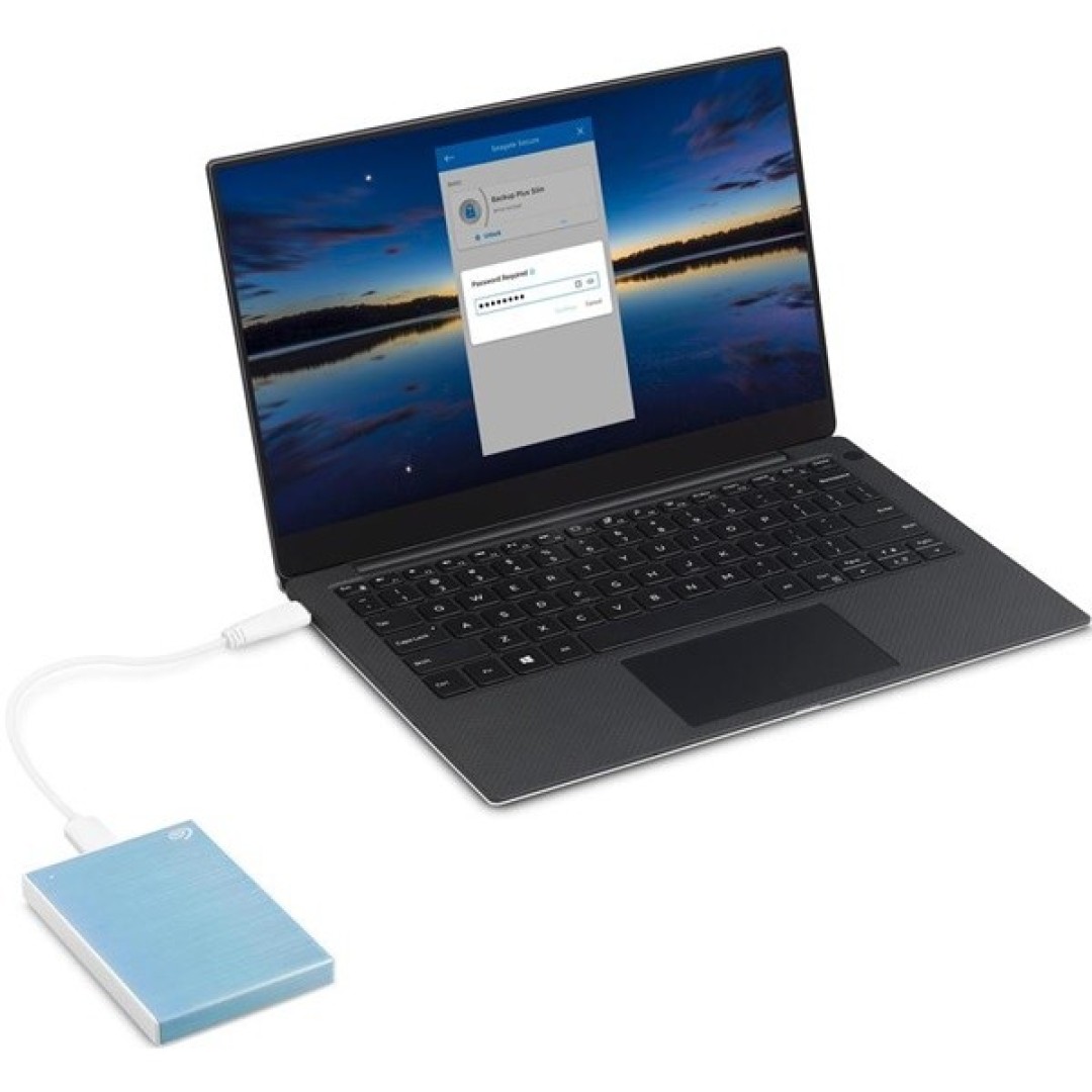 Внешний жесткий диск Seagate Backup Plus Slim 1 ТБ (STHN1000402)