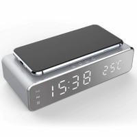 Беспроводное зарядное устройство с будильником Qwerty Wireless Charger With Alarm