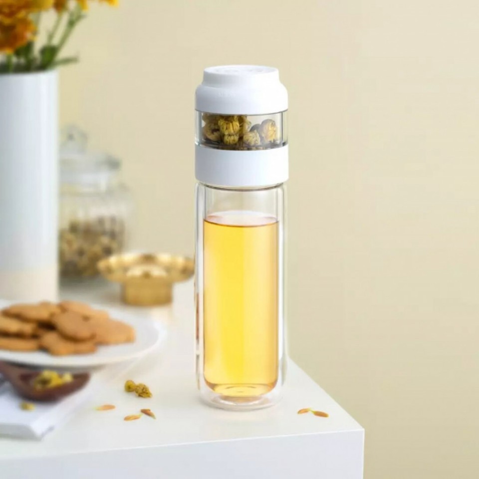 Заварочный термос Xiaomi Quange Double Tea Separation Cup 300 мл