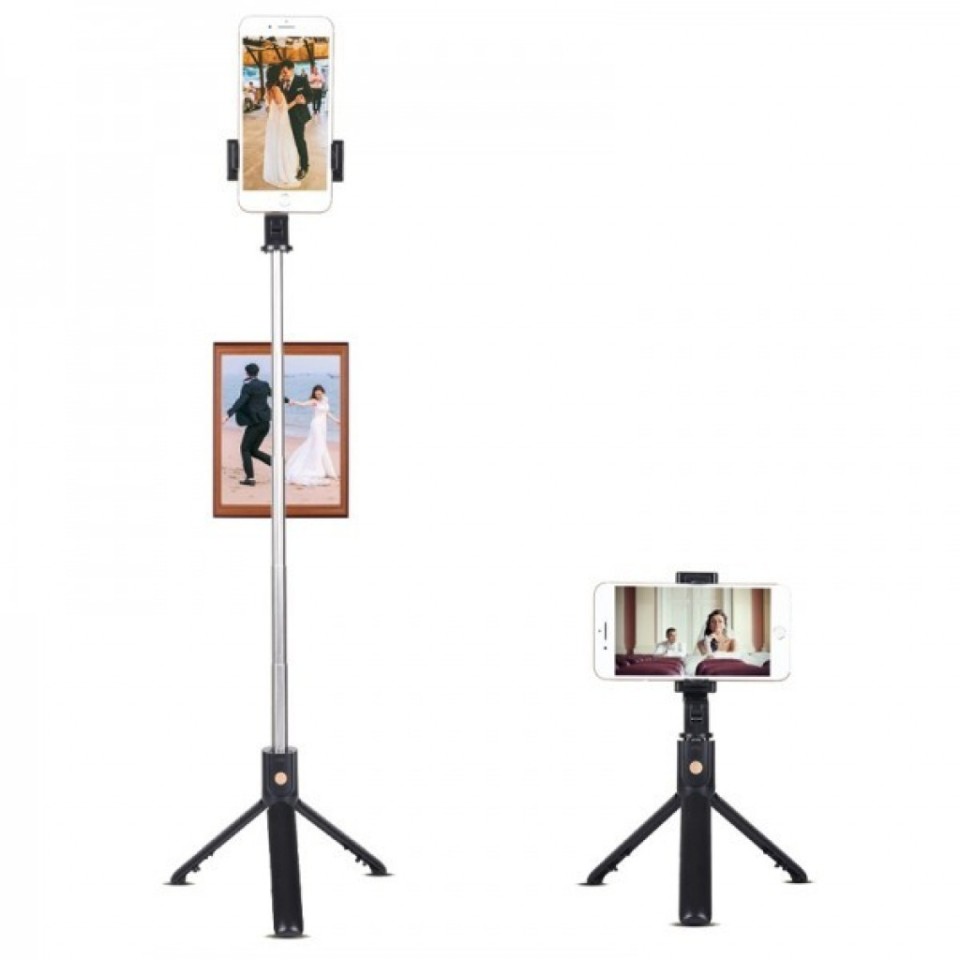 Беспроводной монопод со встроенной треногой Selfie Stick Integrated Tripod K10