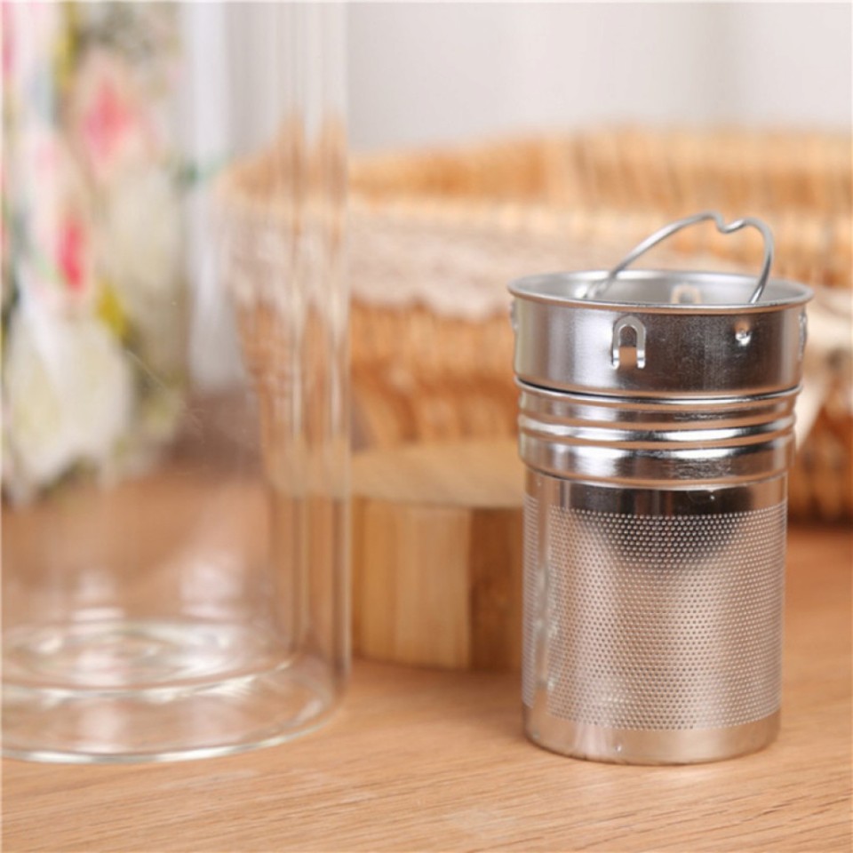 Чайная бутылка 350 мл с двойным стеклом ситечком Qwerty Portable Tea Bottle