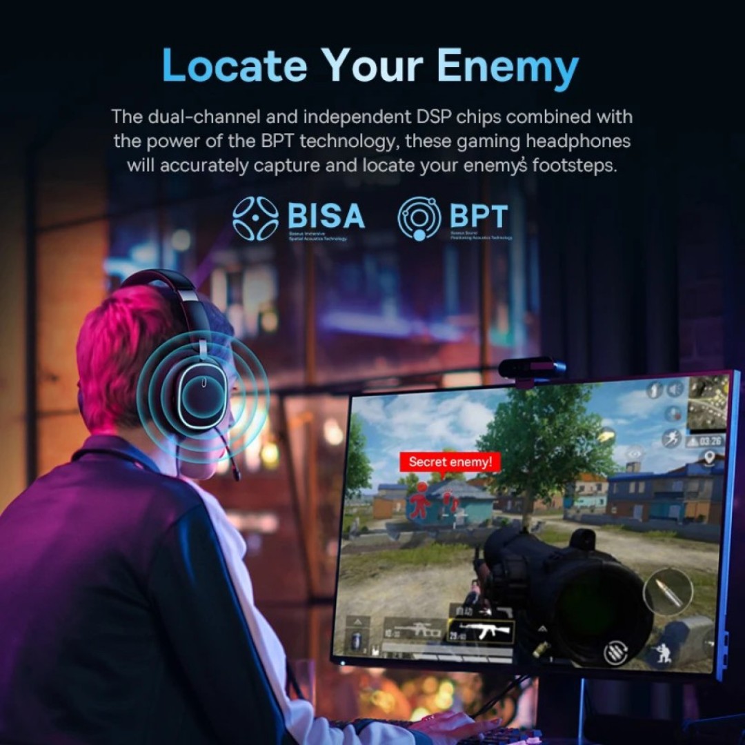 Беспроводные игровые наушники Baseus AeQur GH02