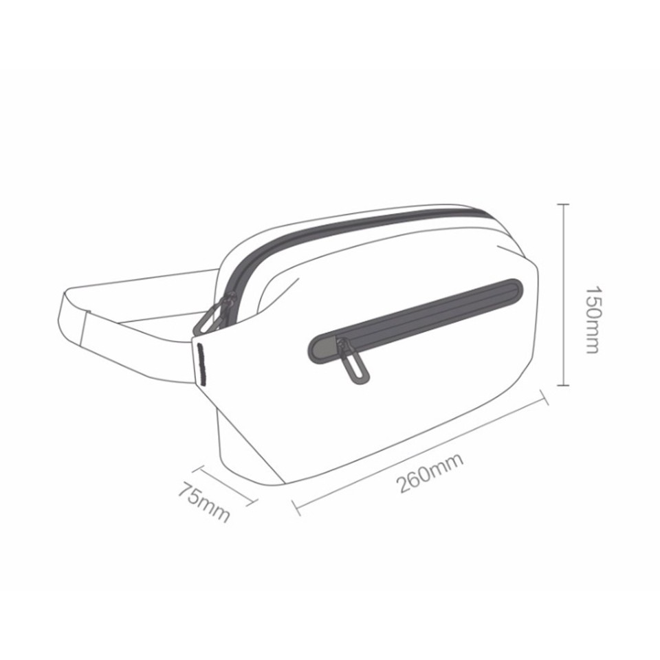 Сумка на пояс Xiaomi 90 Points Functional Waist Bag (ZJB4125RT)