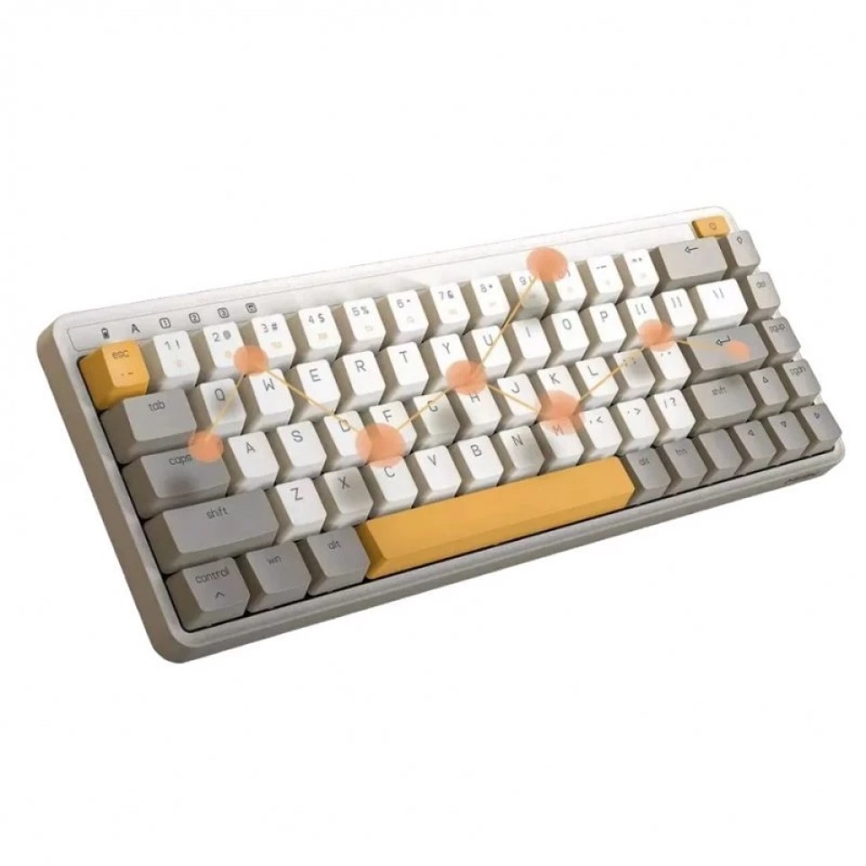 Беспроводная механическая клавиатура Xiaomi MIIIW ART Mechanical Keyboard Tri-mode 68 Keys Autumn Sun (MWBK01)