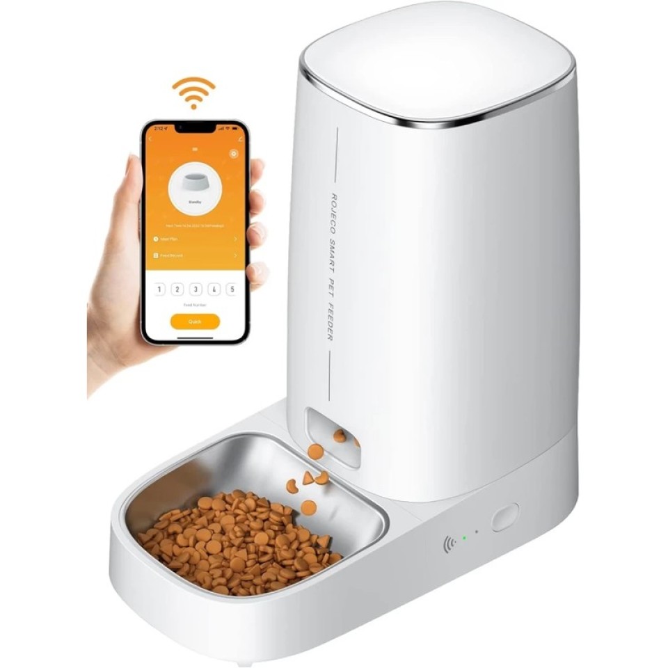 Умная кормушка для животных Xiaomi Rojeco 4L Automatic Pet Feeder WiFi Version Single Bowl (RJJDS0WIFI-4L)