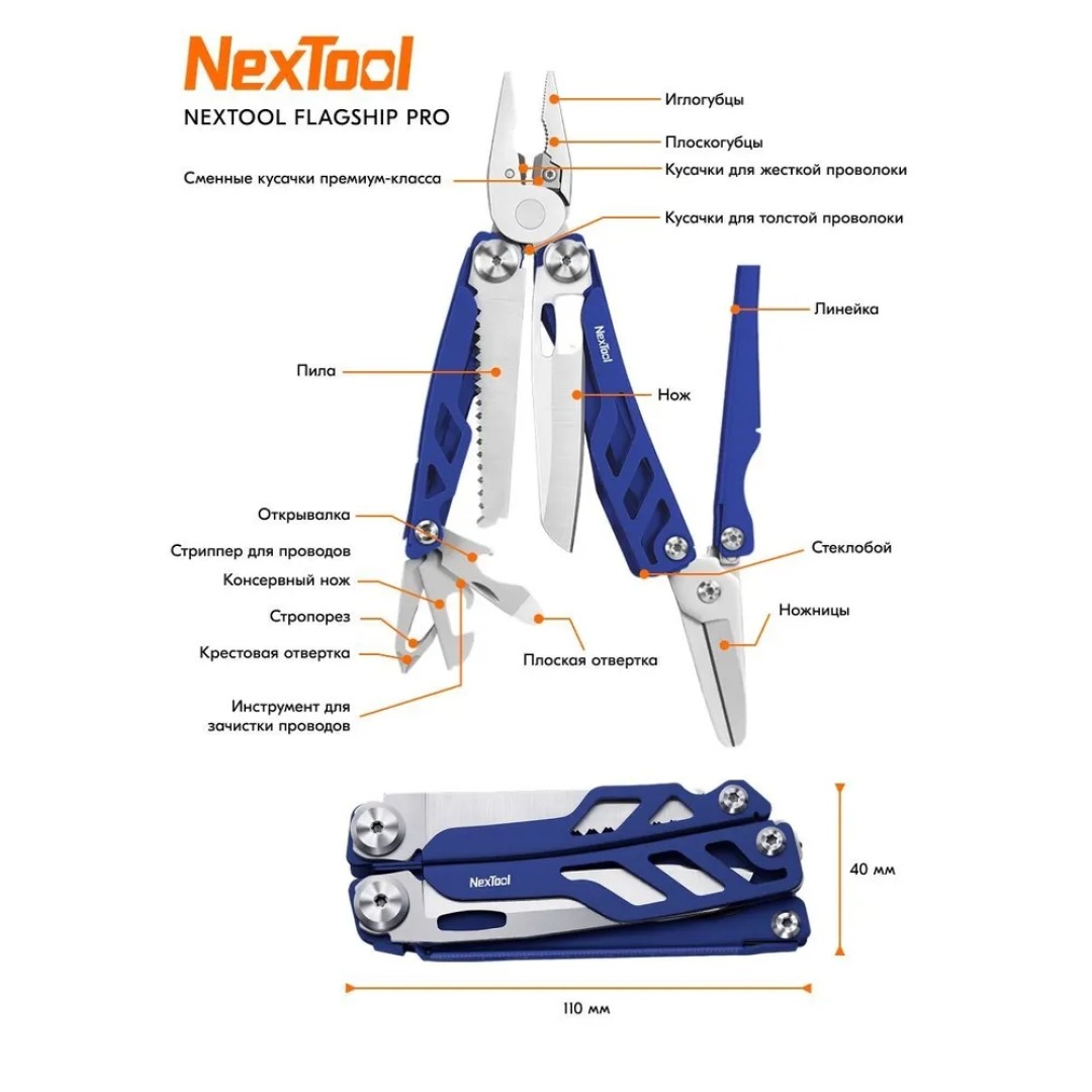 Мультитул Xiaomi NexTool Flagship Pro (NE0104/NE20220)