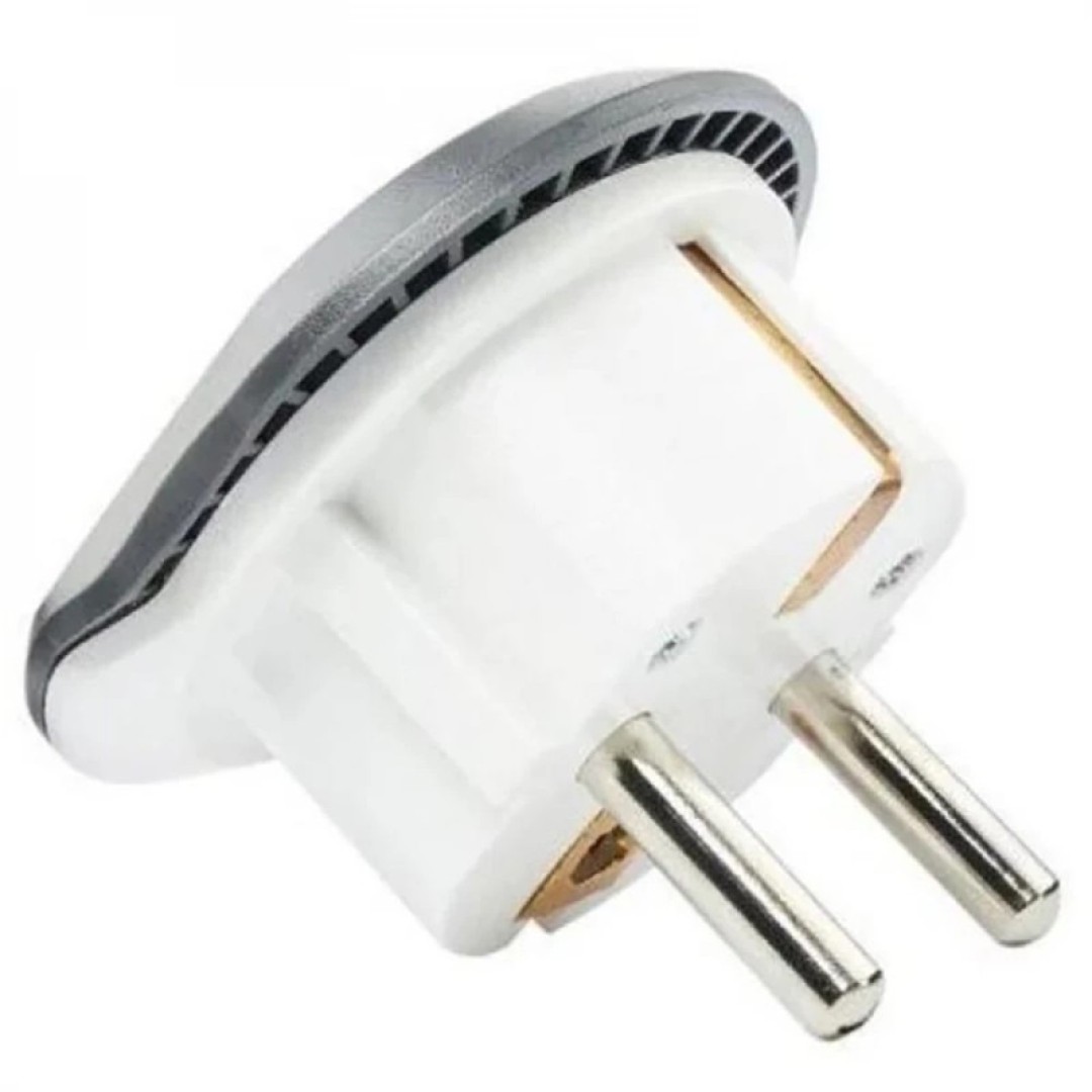 Переходник ISA сетевой вилки универсальный на евро с заземлением KT-168