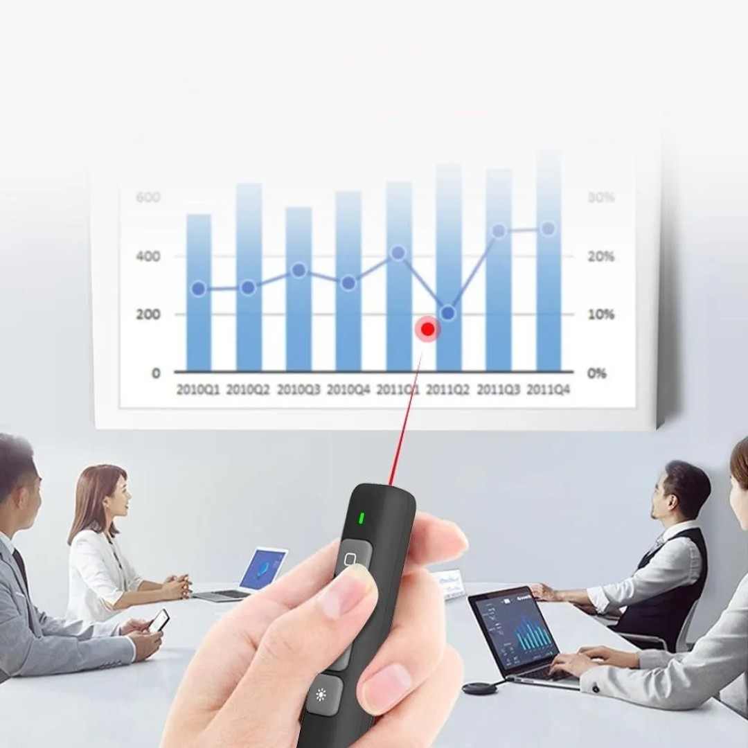 Беспроводная ручка-презентер Wekome Professional Office Laser PPT Flip Pen