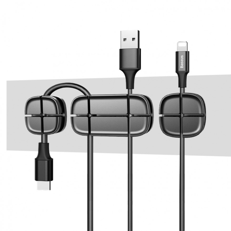 Держатель для проводов Baseus Cross Peas Cable Clip (ACTDJ-01)