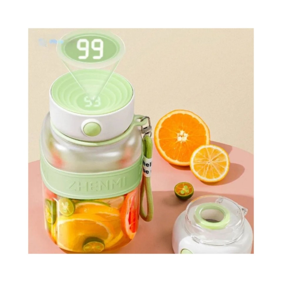 Беспроводная соковыжималка-блендер Xiaomi Zhenmi Camping Portable Juice Bucket Dopamine Avocado Green (ZMGZ-J12)