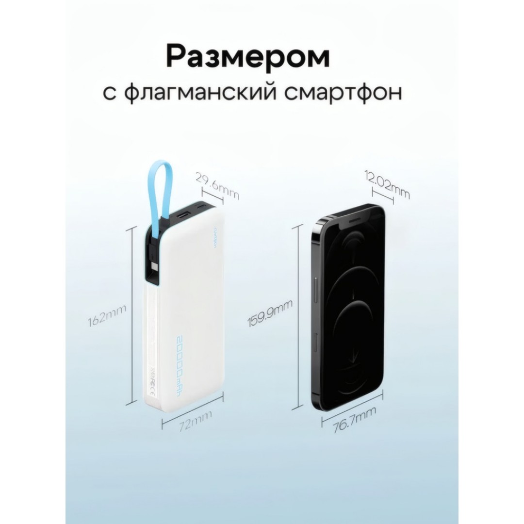 Внешний аккумулятор Xiaomi CUKTECH PB200N 55W (CUKP200NGLLG)