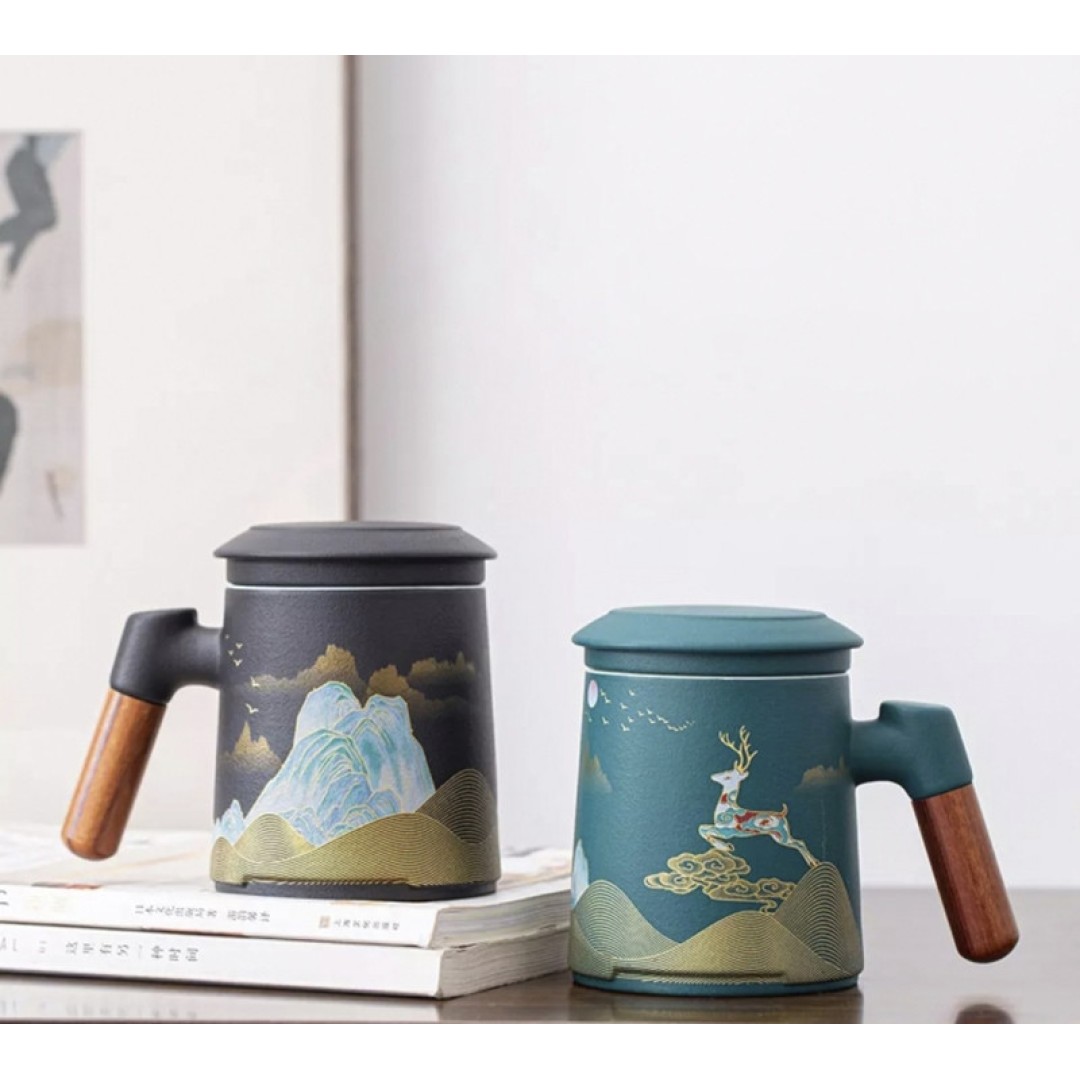 Фарфоровая чашка с керамическим фильтром Xiaomi Zesee Selected Ceramic Tea Cup