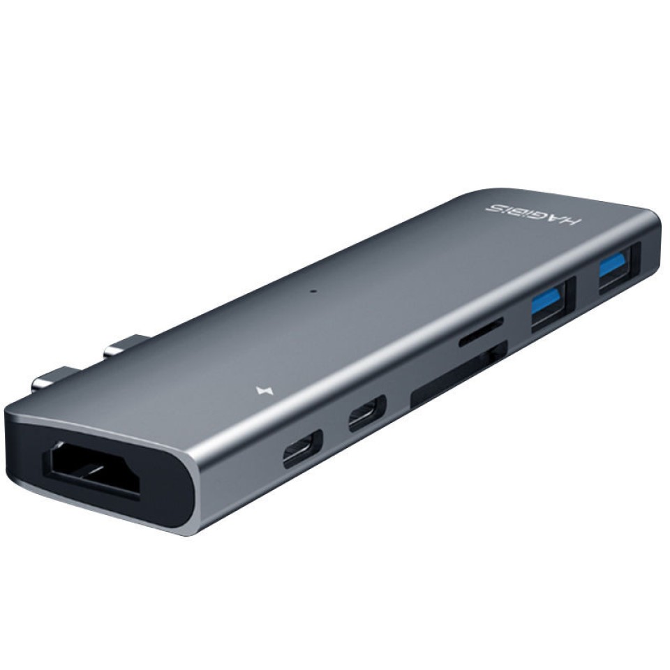 Многофункциональный адаптер Xiaomi HAGiBiS Type-C DC7