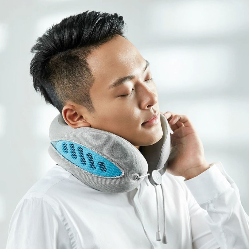 Массажная подушка Xiaomi LeFan Double Elastic Breathable U-Shaped Pillow Ice (LF-J002)