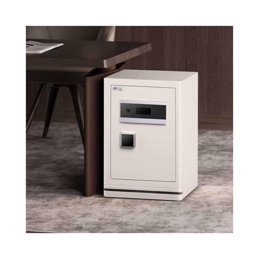 Умный электронный сейф со сканером отпечатка пальца Xiaomi CRMCR Kalinglebao Smart Safe With Fingerprint Scanner Cheese White (FDG-A10/D-68-LB)