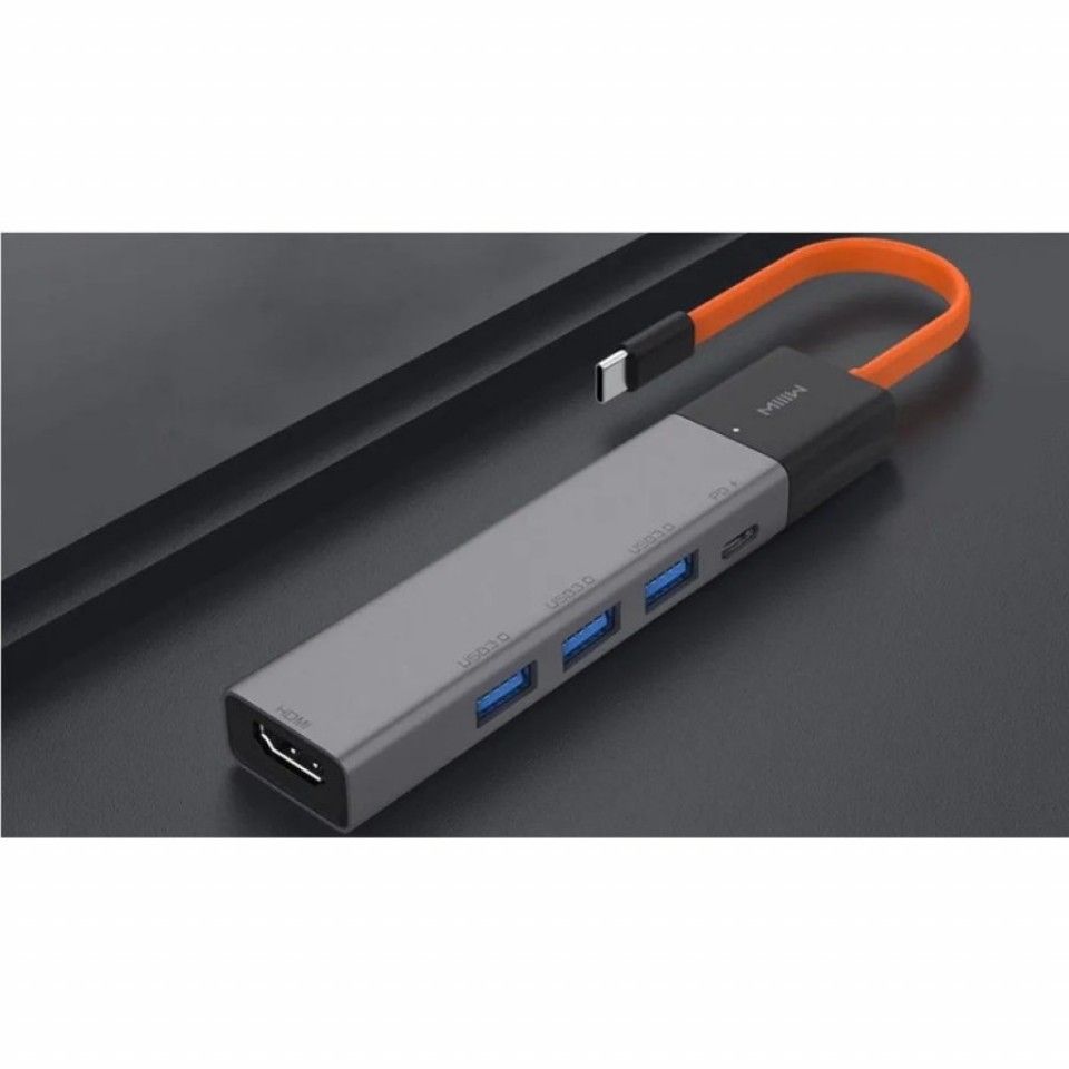 Адаптер Xiaomi MIIIW Type-C HUB Adapter 5 in 1 (MWCMA05)