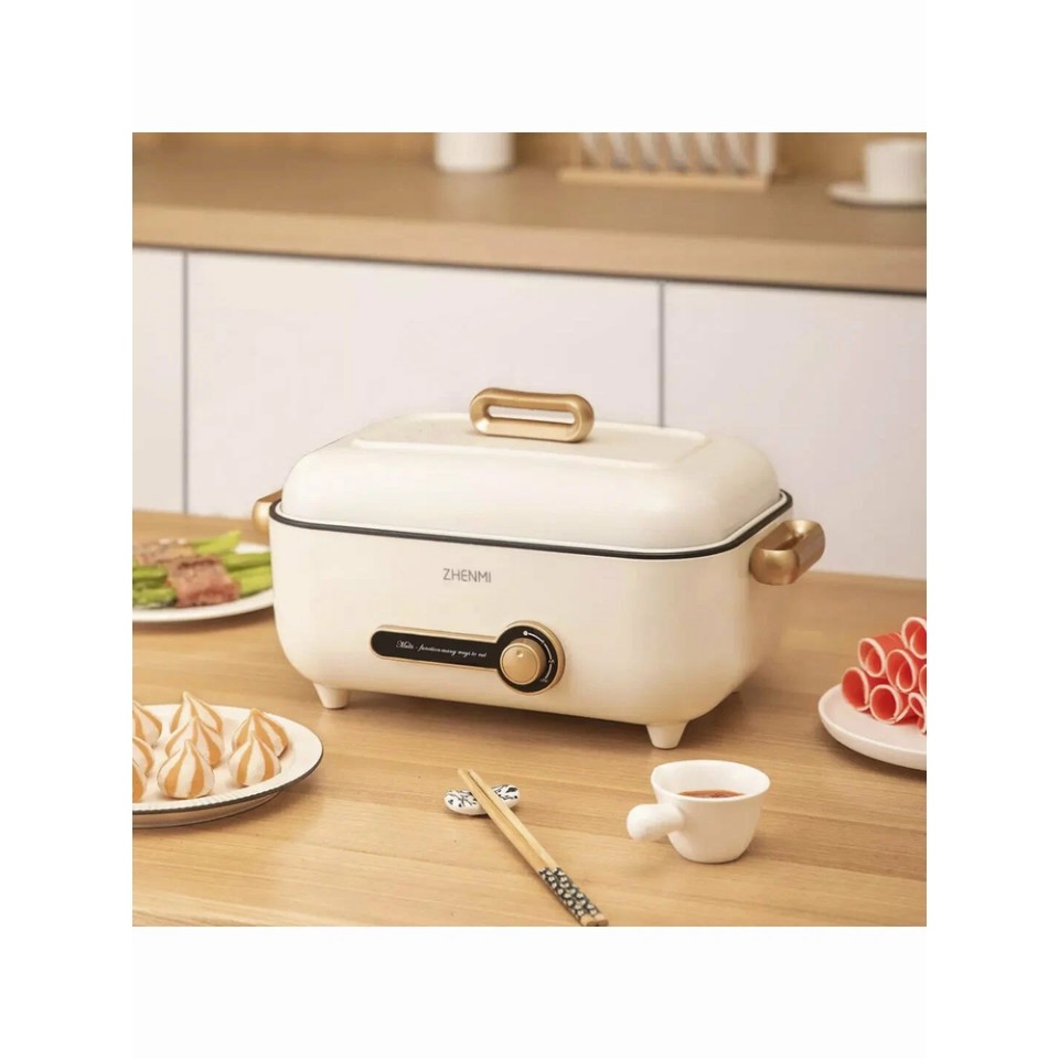 Многофункциональная электрическая кастрюля Xiaomi Zhenmi Multifunctional Electric Hot Pot 4L Creamy White (ZM-ED4001)