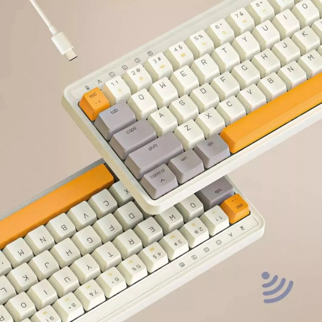 Беспроводная механическая клавиатура Xiaomi MIIIW ART Mechanical Keyboard Tri-mode 68 Keys Autumn Sun (MWBK01)