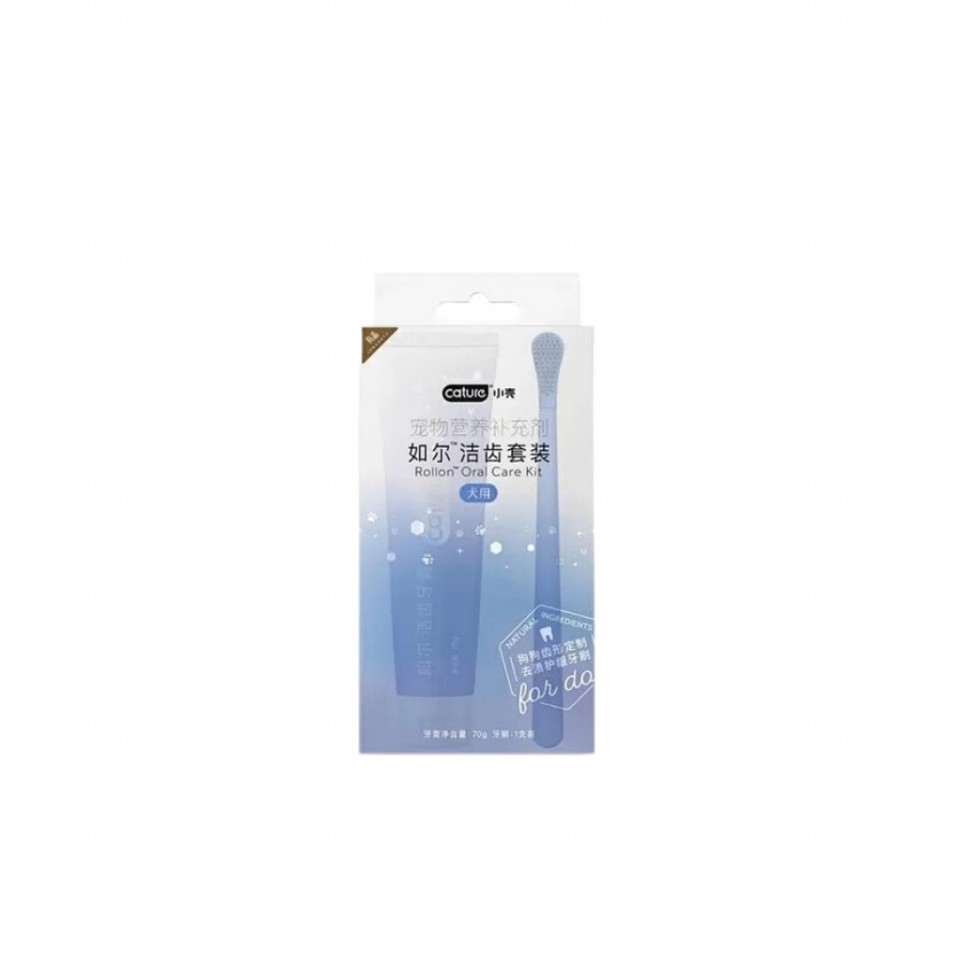 Зубная паста и щетка для кошек Xiaomi Сature Rollon Oral Care Kit