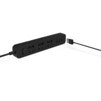 Удлинитель Xiaomi Mi Power Strip 3 Socket + 3 USB Black (XMCXB01QM)