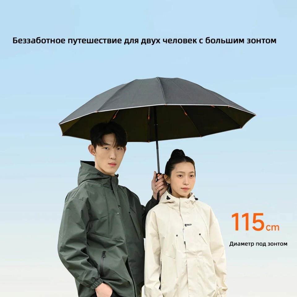 Умный зонт Risetime Intelligent all-electric reverse sunny umbrella PRO