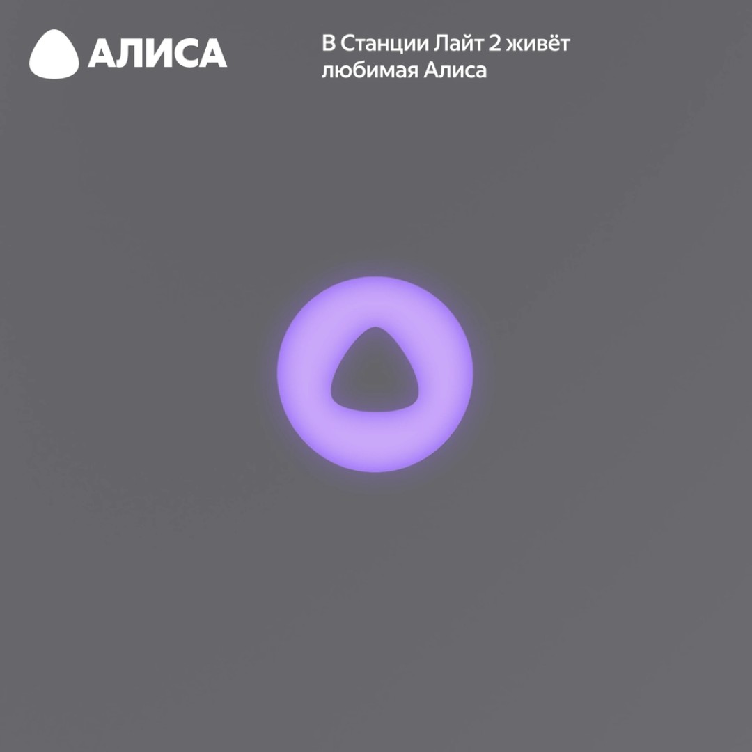 Умная колонка Яндекс Станция Лайт 2 (YNDX-00026VIO)