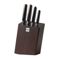 Набор стальных ножей Xiaomi Huo Hou Composite Steel Kitchen Knife Set (4 ножа + подставка) (HU0033)