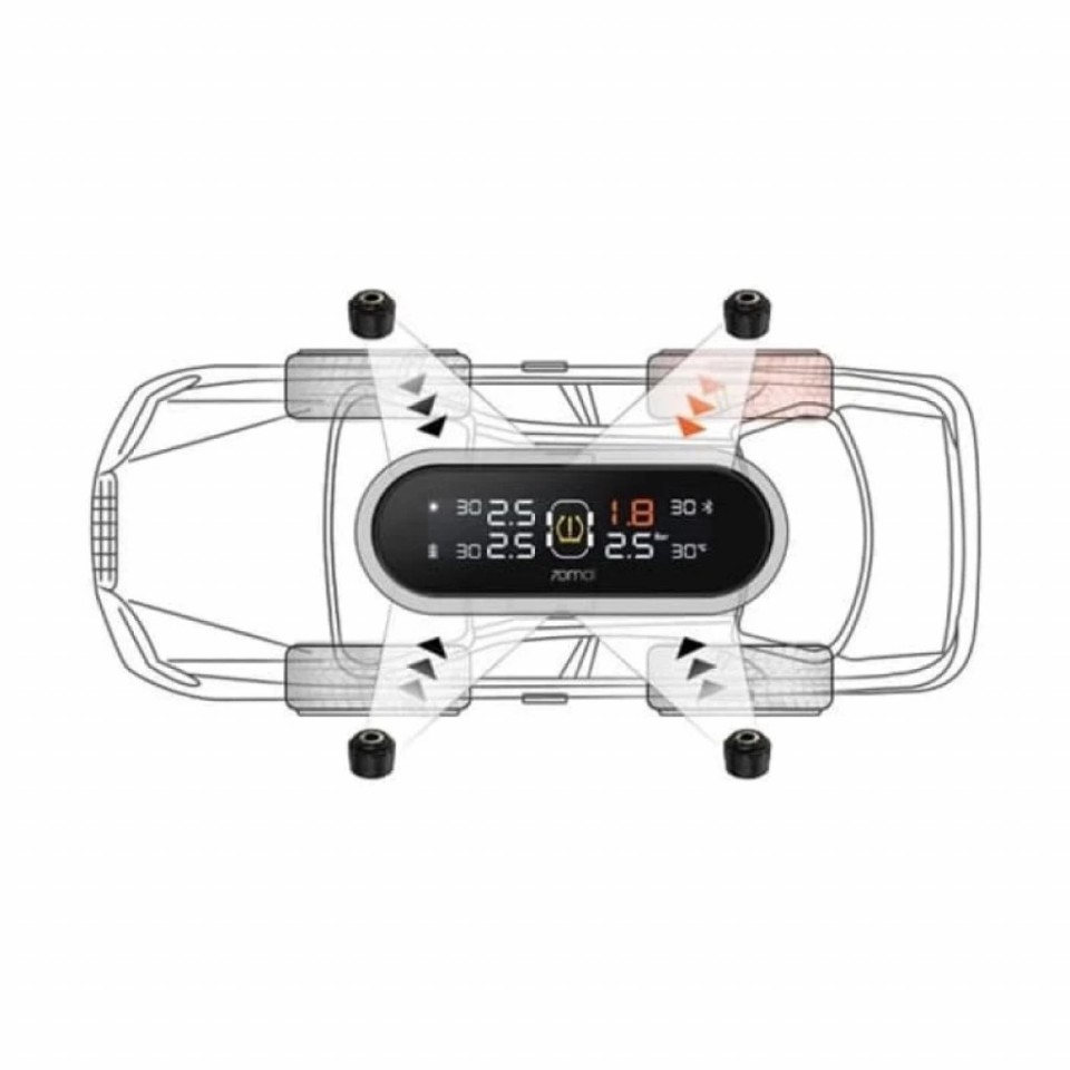 Система контроля давления в шинах Xiaomi 70Mai Tire Pressure Monitoring System Lite (T02)