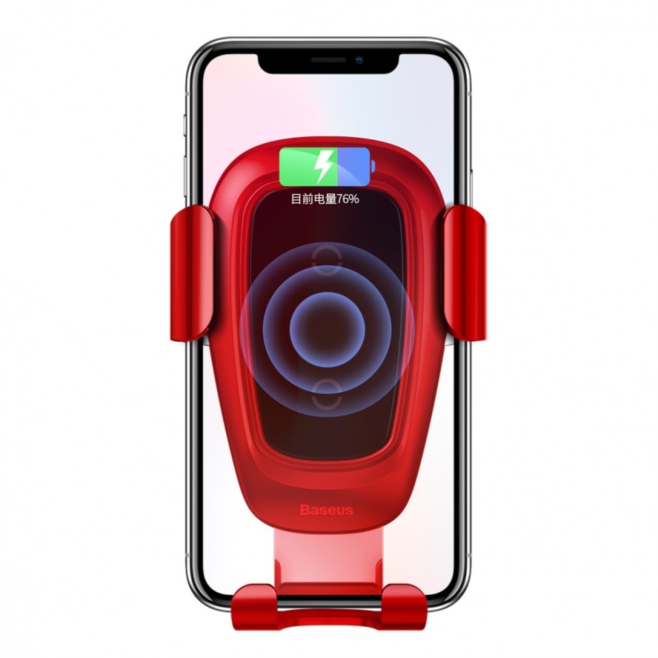 Беспроводная зарядка-автодержатель Baseus Metal Wireless Charger Gravity Car Mount (Air Outlet Version) (WXYL-09)