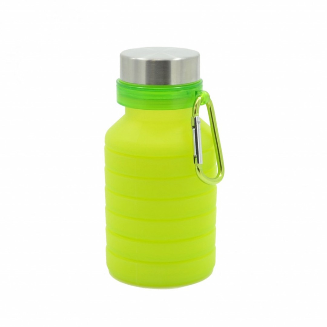 Силиконовая складная бутылка для воды 500 мл Qwerty